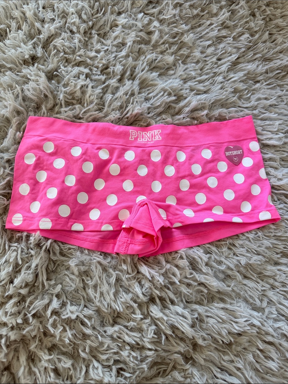 NWT 2010 Rare Yoga Seamless VS PINK Boyshort Panties Small